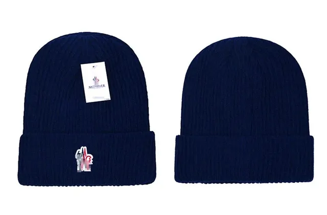 Moncler Ribbed Beanie Logo Embroidered