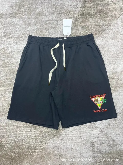 Casablanca Tennis Club Shorts Embroidered Logo