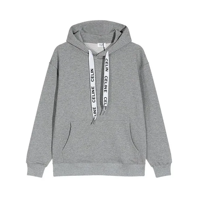 Celine Hoodie Logo Tape Drawstring