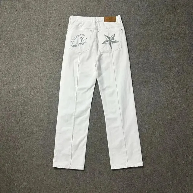Levi's 501 Jeans White with Embroidered Back Pockets