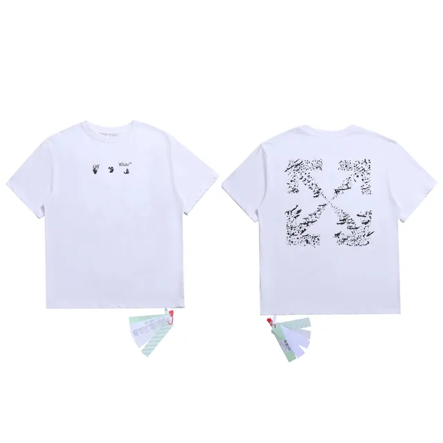 Off-White Arrow Graphic T-Shirt Speckled Arrow
