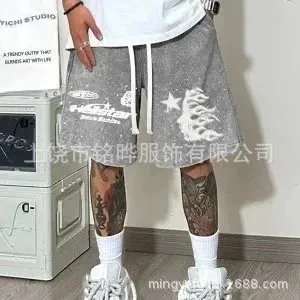 Hellstar Drawstring Shorts Printed Star Logo