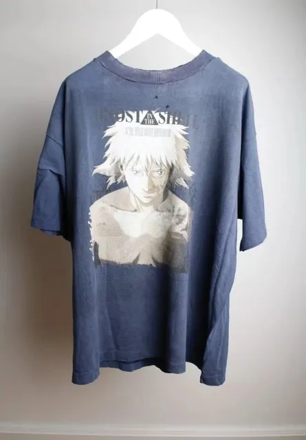Saint Michael Graphic T-Shirt Ghost in the Shell Print