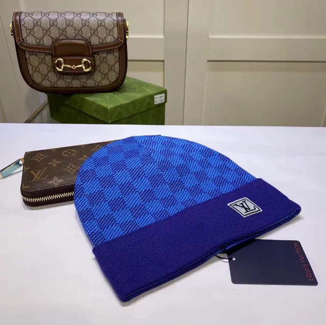 Louis Vuitton Knit Beanie Checkerboard