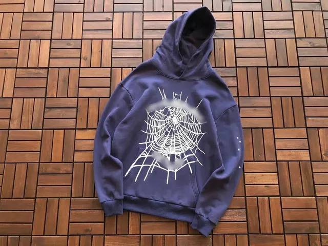 Sp5der Spiderweb Hoodie White Web Print