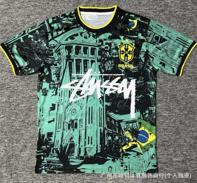 Stüssy Graphic Jersey Brazil City Print