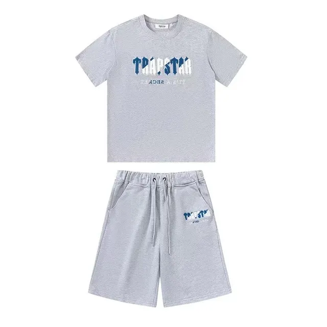 Logo Tee and Shorts Set Trapstar Graphic