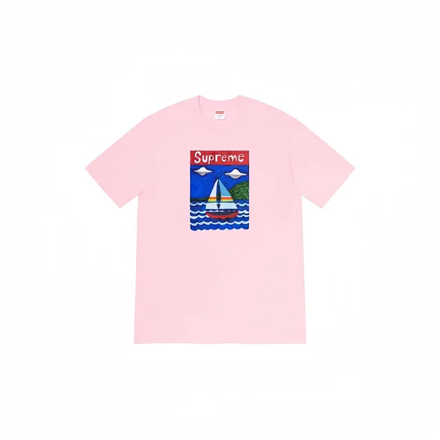 Supreme Box Logo Tee Sailboat Print