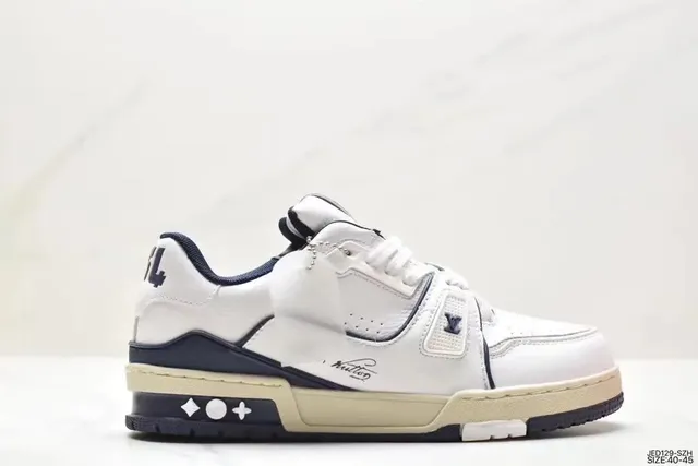 Louis Vuitton × Fragment Design LV Trainer White Navy
