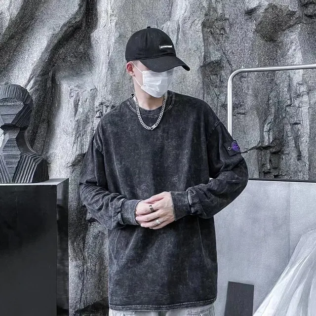 Corteiz Long-Sleeve Tee Acid Wash
