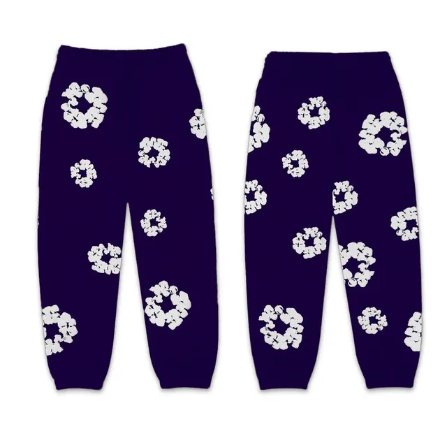Printed Joggers Floral Pattern