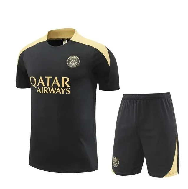 Paris Saint-Germain × Adidas Training Set Qatar Airways Black/Gold