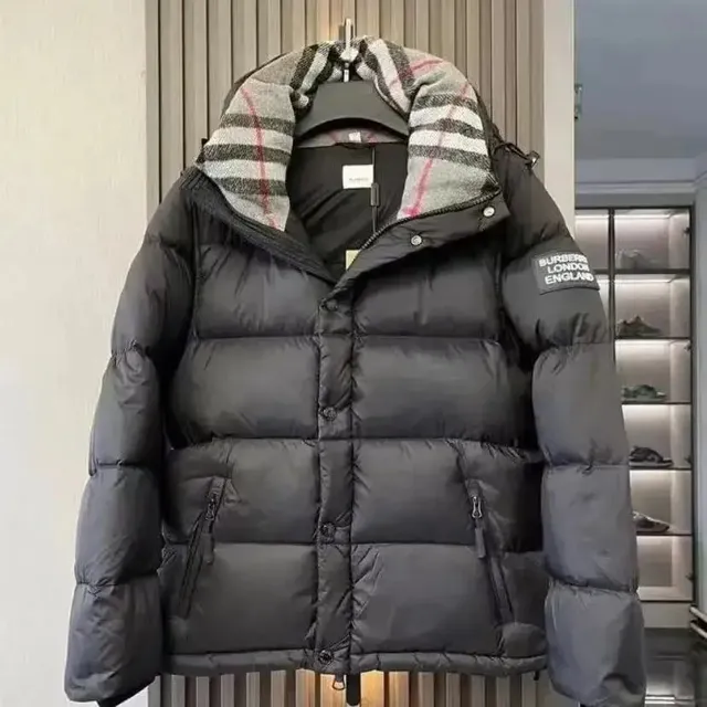 Burberry Puffer Jacket Checkered Hood