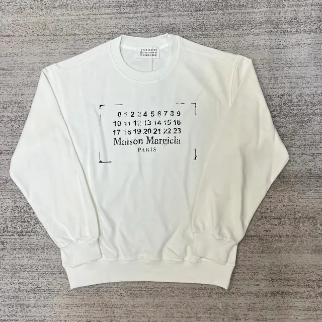 Maison Margiela Crewneck Sweatshirt Numbers Print