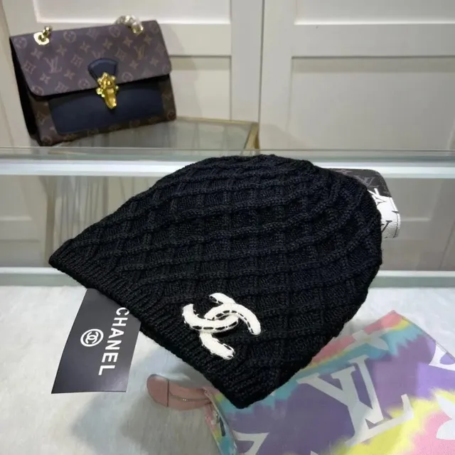 Chanel Knit Beanie CC Logo