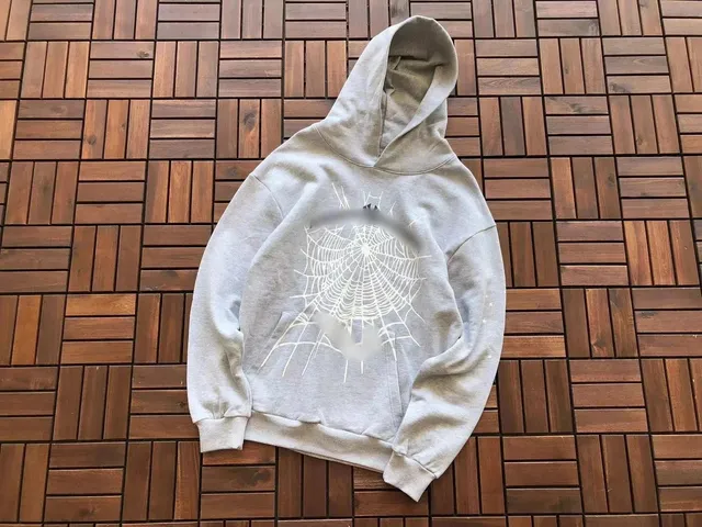 Sp5der Hoodie Spiderweb Print