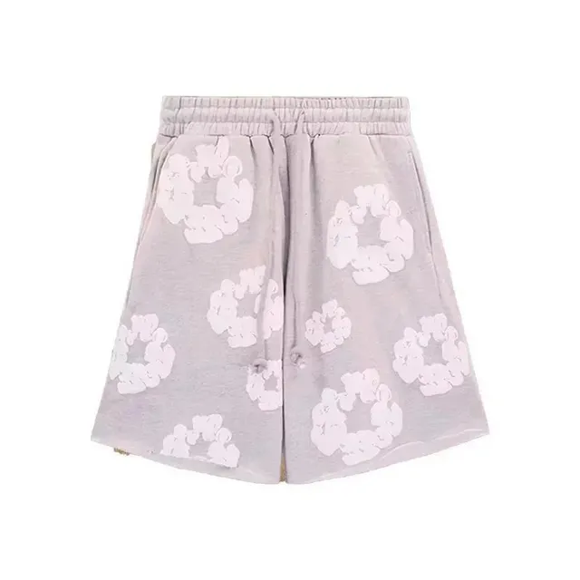 Printed Sweat Shorts Floral Wreath Print