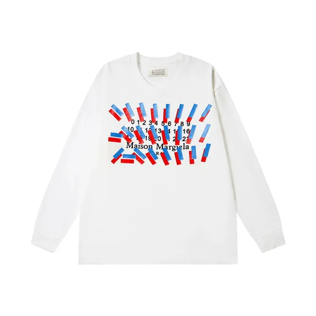 Maison Margiela Long-Sleeve Tee Tape Print