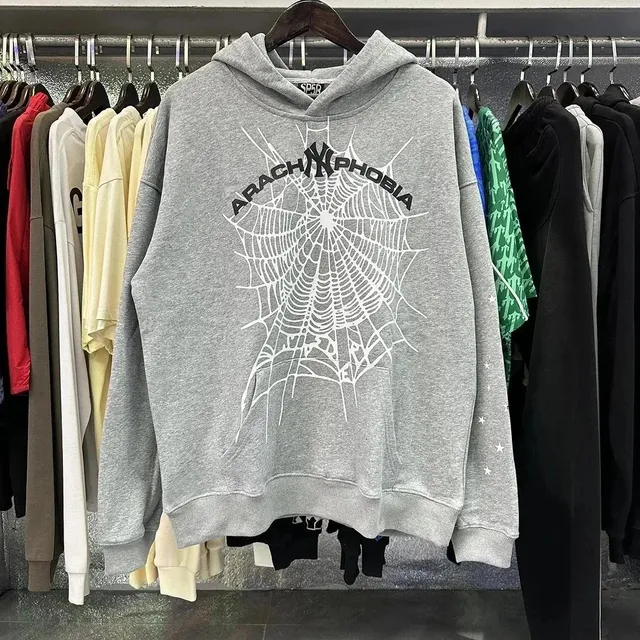 Arachnophobia Spiderweb Hoodie Spiderweb Print