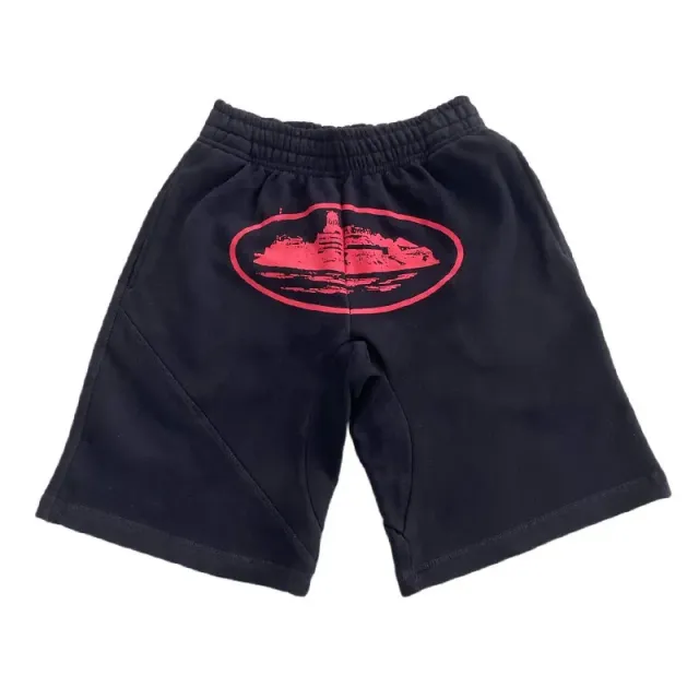 Corteiz Logo Shorts Red Graphic