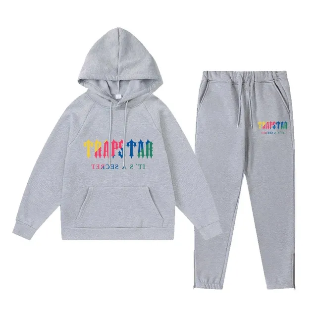Corteiz Hoodie and Joggers Set Rainbow Logo