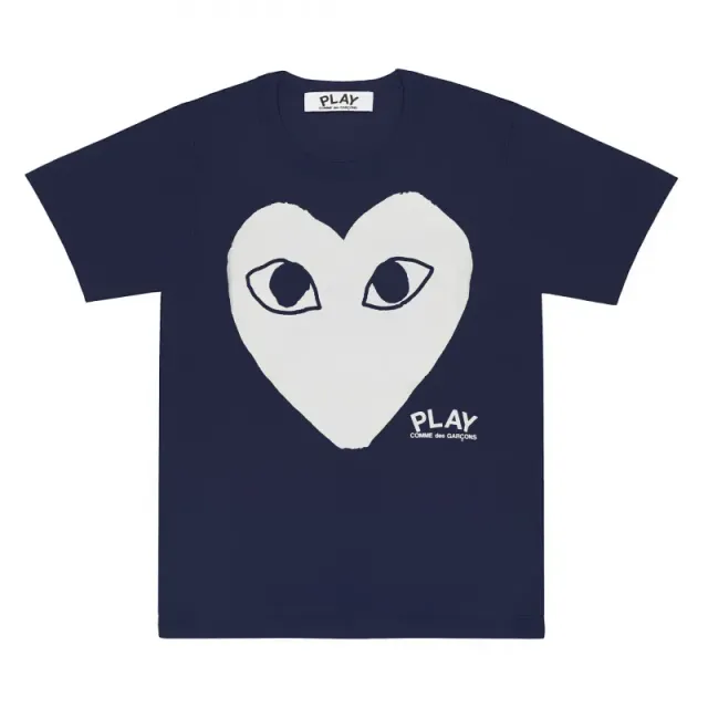 Comme des Garçons Heart Logo T-Shirt Classic Heart Eyes