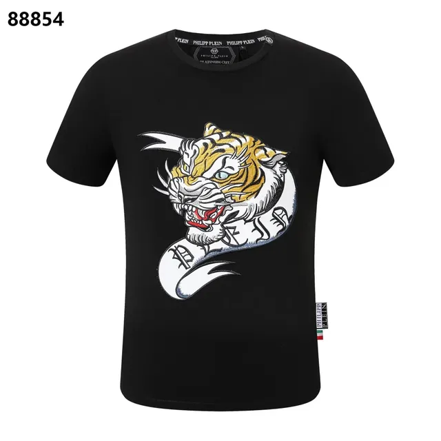 Philipp Plein T-Shirt Tiger Embroidery