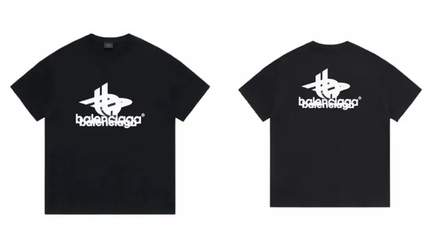 Balenciaga Logo T-Shirt Double Logo