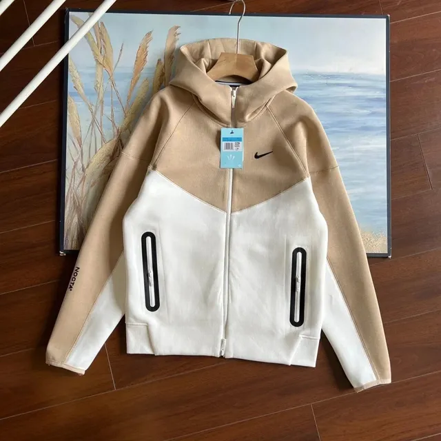 Nike × NOCTA Tech Fleece Hoodie Beige and White