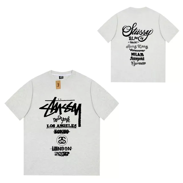 Stüssy Graphic Tee World Cities Print