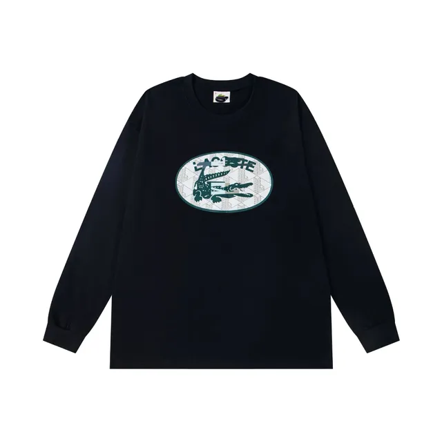 Lacoste Long Sleeve Tee Oval Croc Logo