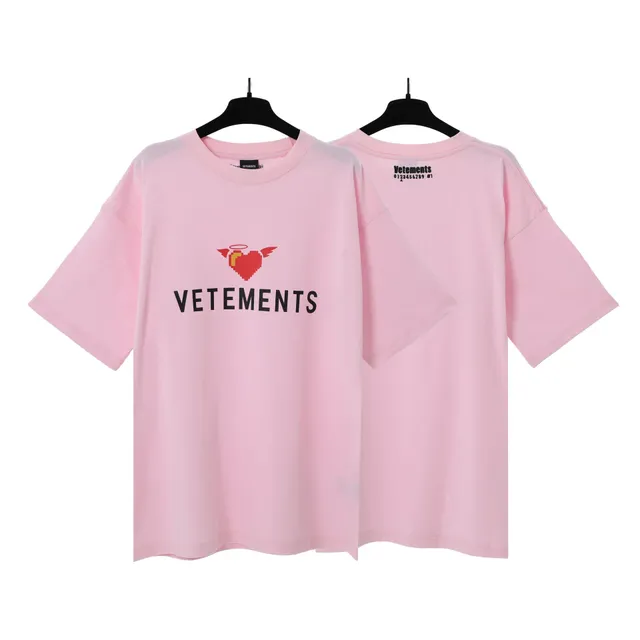 Vetements Graphic Tee Pixel Heart