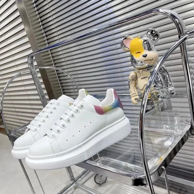 Alexander McQueen Oversized Sneaker Rainbow Heel Tab