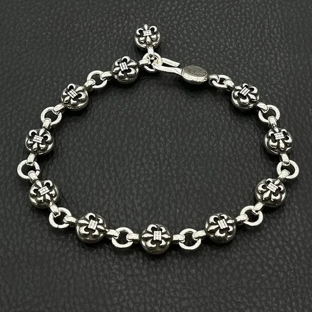 Chrome Hearts Cross Link Bracelet Classic Cross Motif