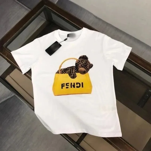 Fendi Graphic T-Shirt Baguette Bear Print