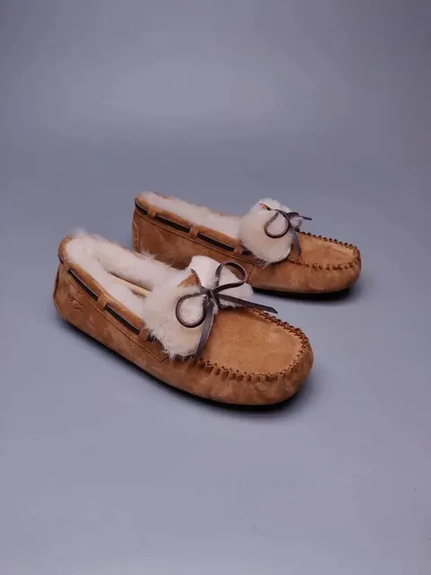 UGG Moccasin Slipper Shearling Bow