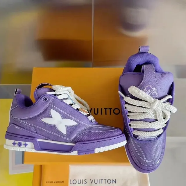 Louis Vuitton LV Trainer Monogram Flower Purple