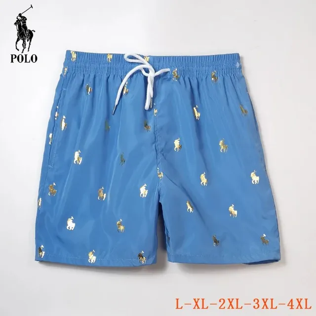 Polo Ralph Lauren Swim Shorts Gold Pony Print