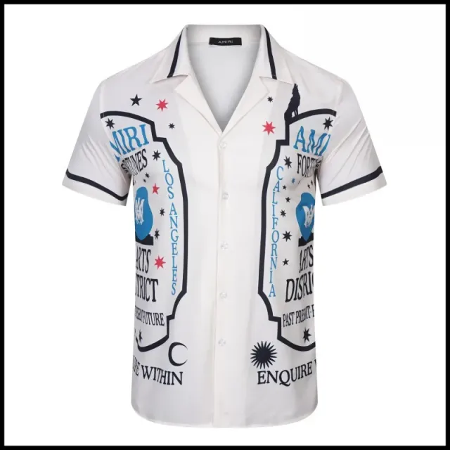 Amiri Printed Button-Up Shirt Los Angeles Graphic