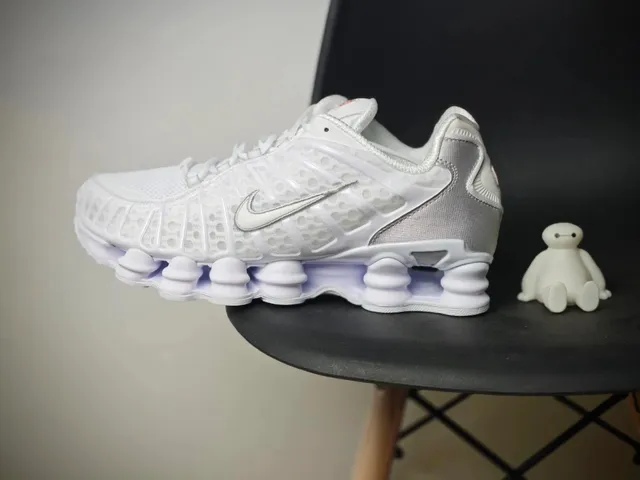 Nike Shox R4 White Metallic Silver