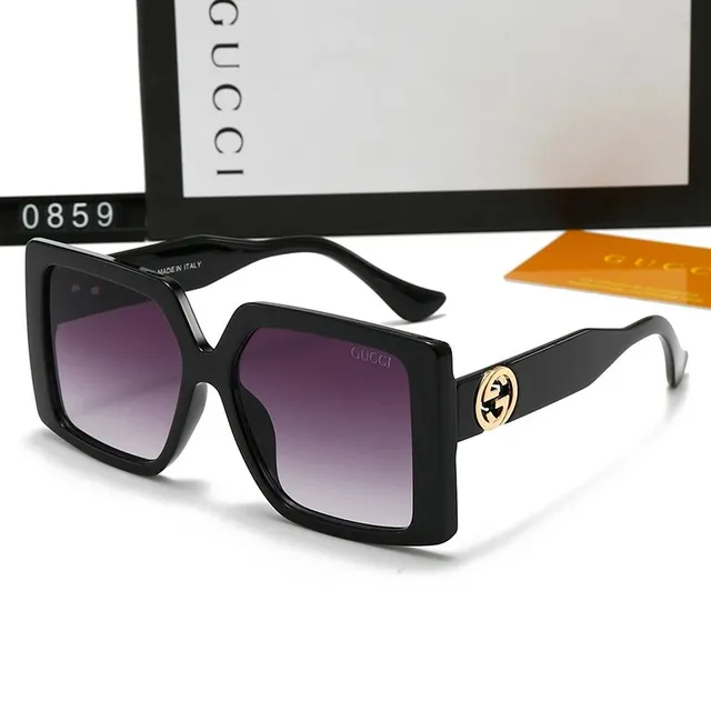 Gucci Square Sunglasses GG Logo Temple