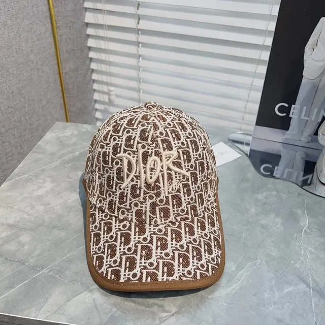 Dior Baseball Cap Oblique Logo Print