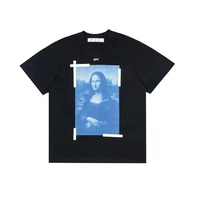 Off-White Mona Lisa Tee Taped Mona Lisa Print