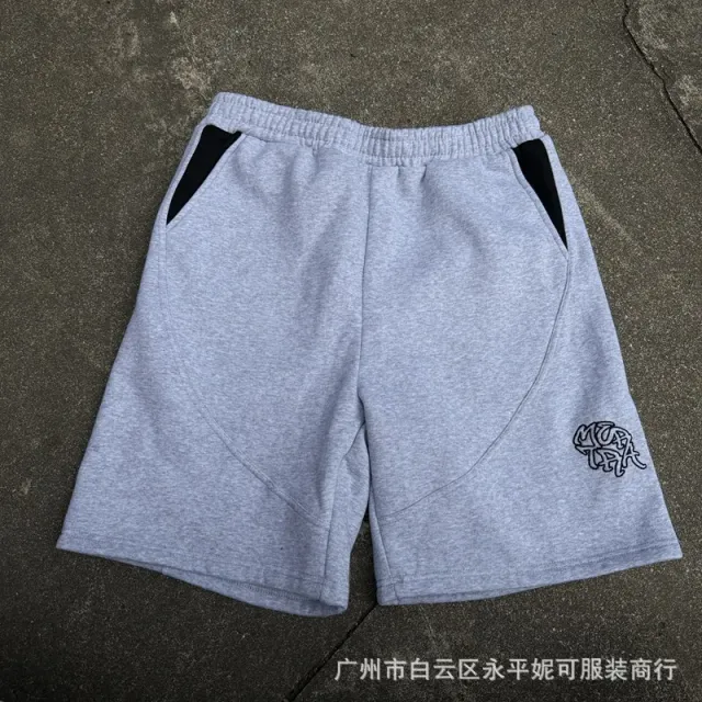 灰/黑色7分裤薄绒