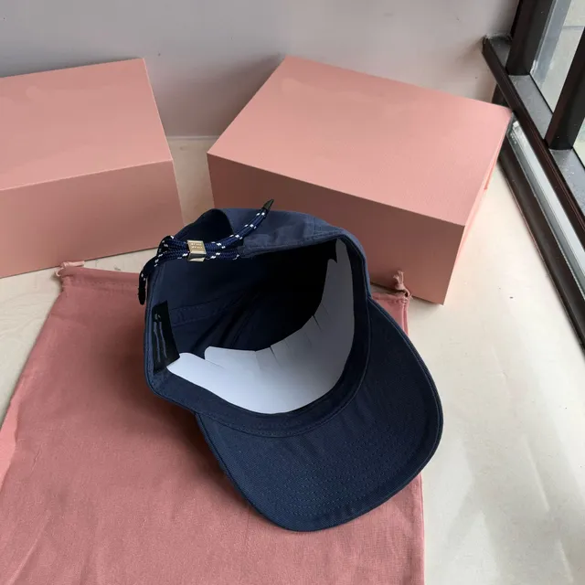 Off-White Cap Navy with Rope Detail