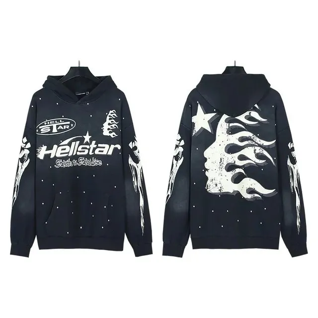 Hellstar Hoodie Flame Graphic