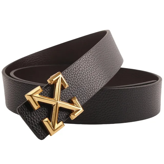 Balenciaga City Belt Gold Arrow Buckle