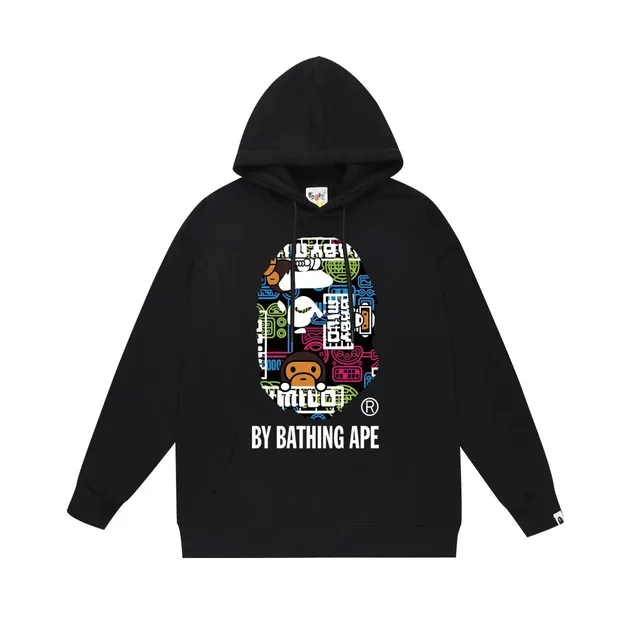 BAPE Hoodie Multi-Color Ape Head Graphic