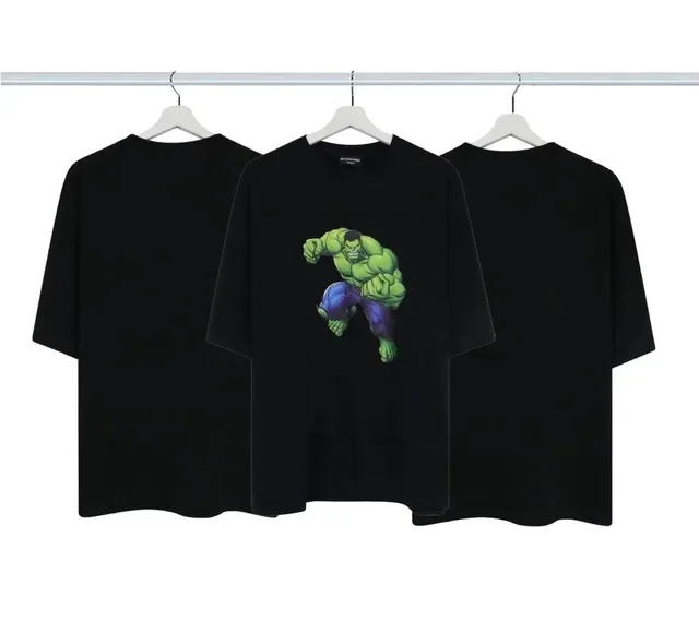 Balenciaga × Marvel Hulk Graphic Tee Hulk Print