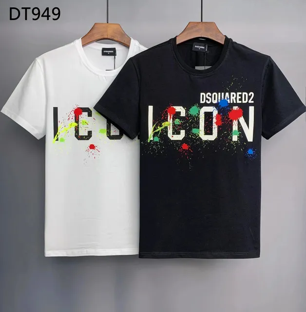 Dsquared2 ICON Graphic Tee Paint Splatter